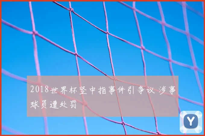 2018世界杯竖中指事件引争议 涉事球员遭处罚