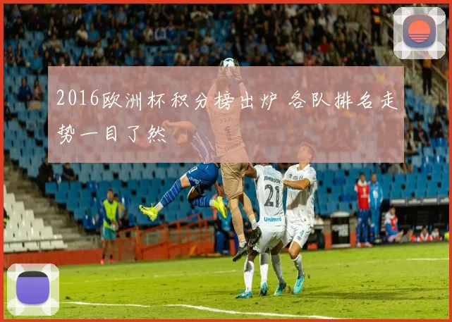 2016欧洲杯积分榜出炉 各队排名走势一目了然