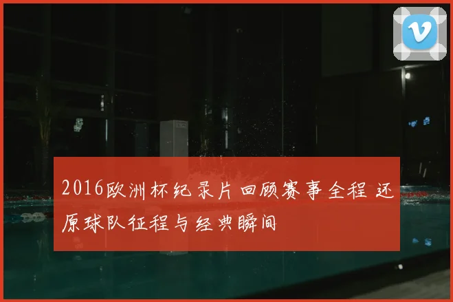 2016欧洲杯纪录片回顾赛事全程 还原球队征程与经典瞬间